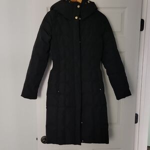 Cole Haan Women's Black Hooded Coat